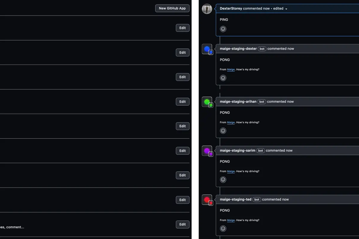 Maige GitHub Apps Maige GitHub Apps